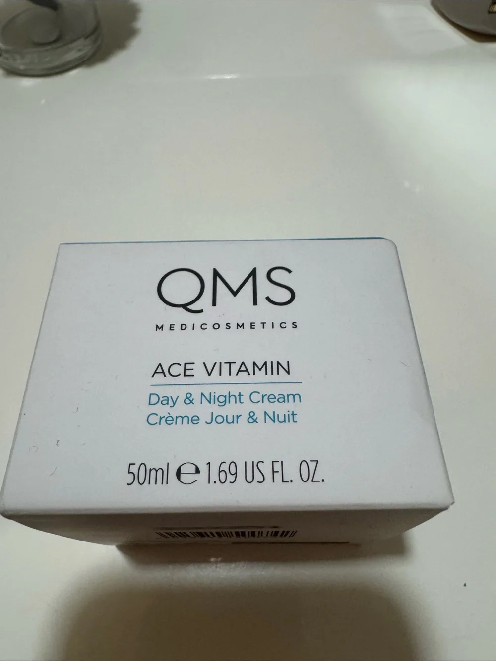 QMS Ace Vitamin Day & Night Cream — Hydrating Blue Jar